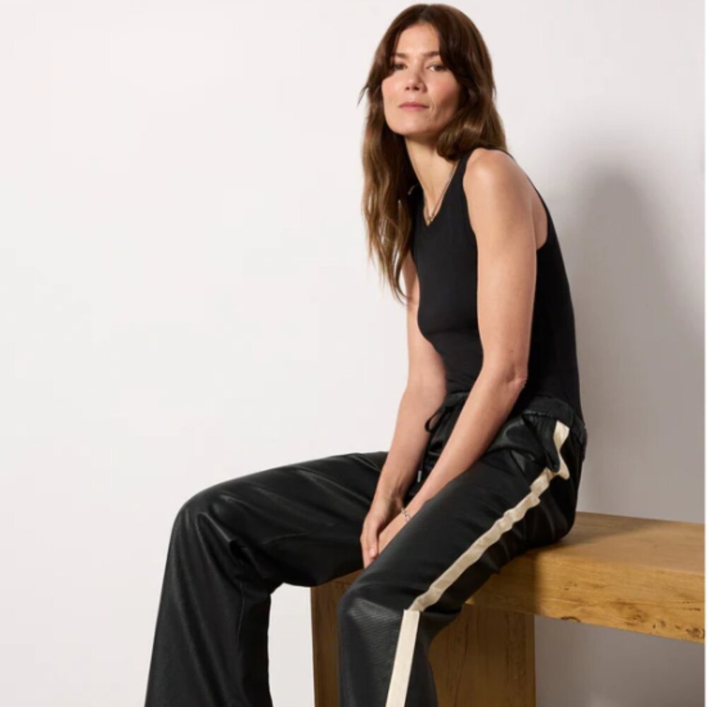 Sanctuary- Coated Twill Track Pant